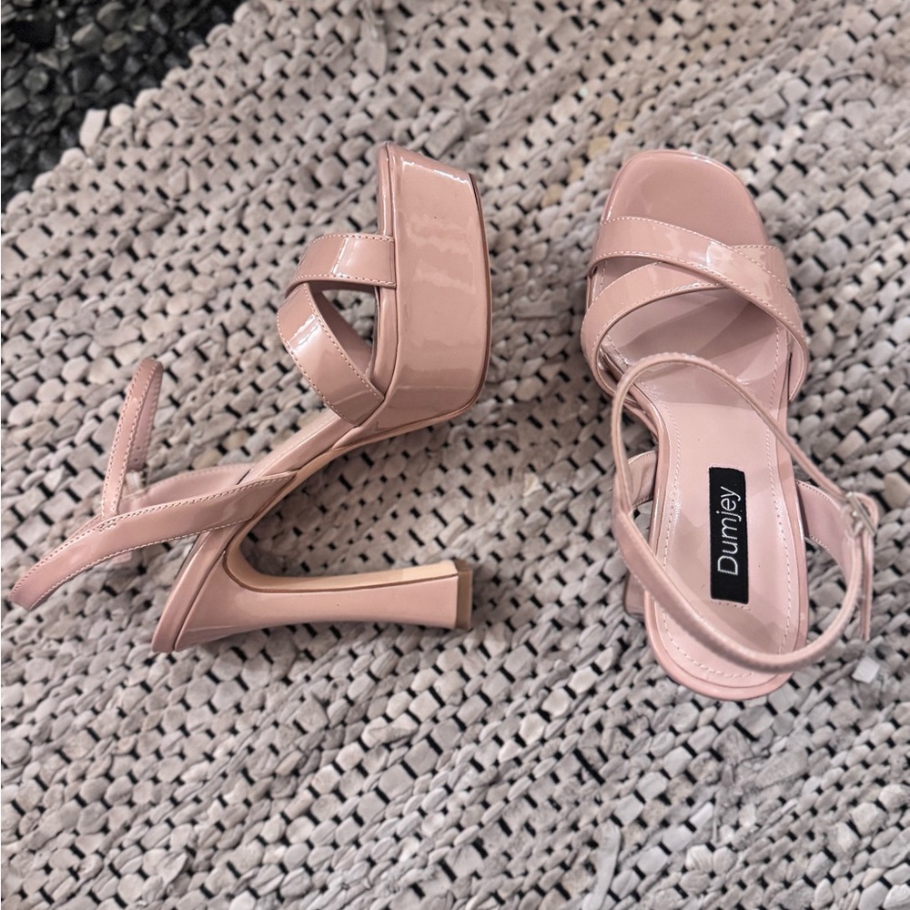Women's Pink Strappy Heels